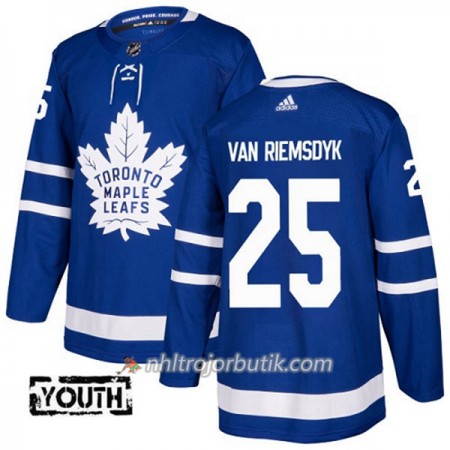 Barn Ishockey Toronto Maple Leafs Tröja James Van Riemsdyk 25 Adidas 2017-2018 Blå Authentic